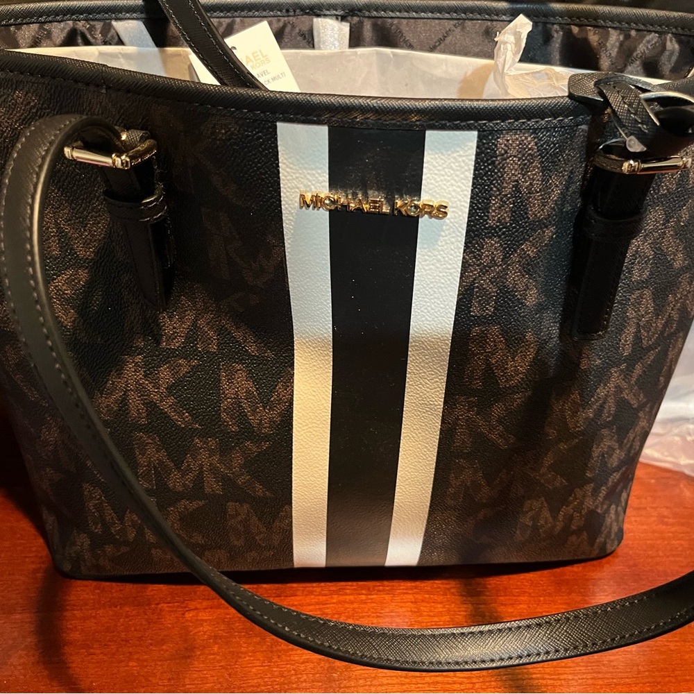Michael Kors Black and White Women's Bag NWT